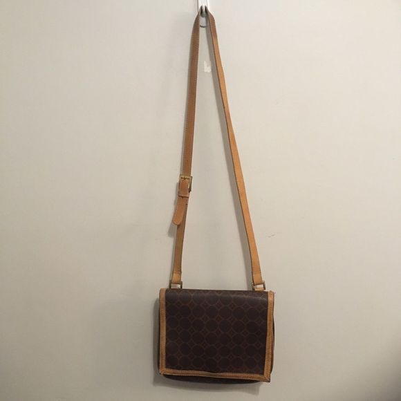 Fossil Geometric Brown Tan Crossbody Bag - Picture 2 of 7